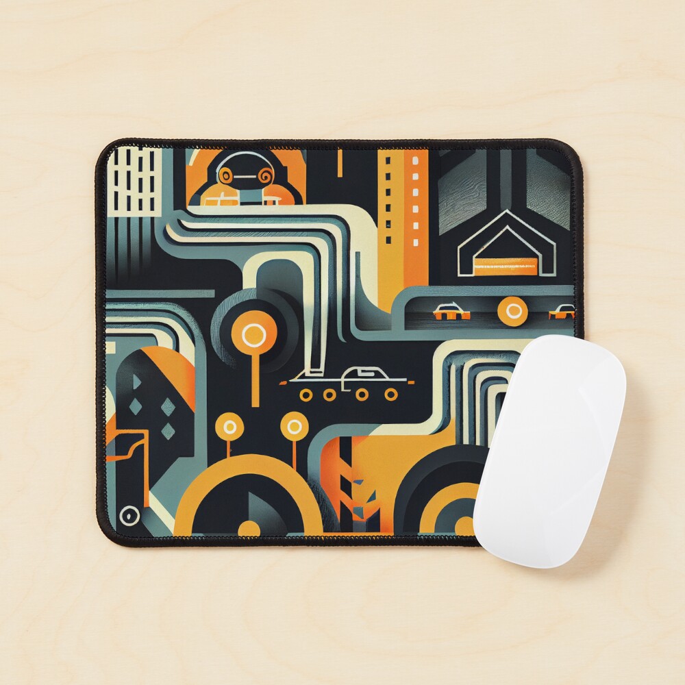 Aperçu de l'œuvre Tapis de souris créée et vendue par CodeAndColors.