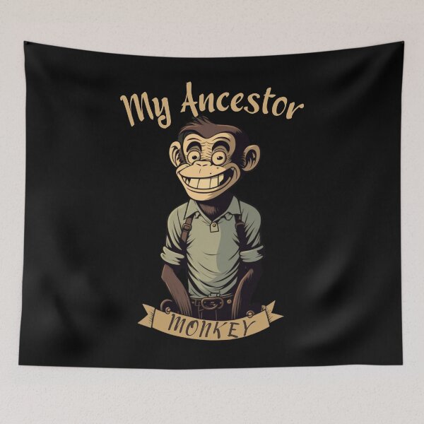 Item preview, My ancestor Monkey designed and sold by Cr4ftyCreations.