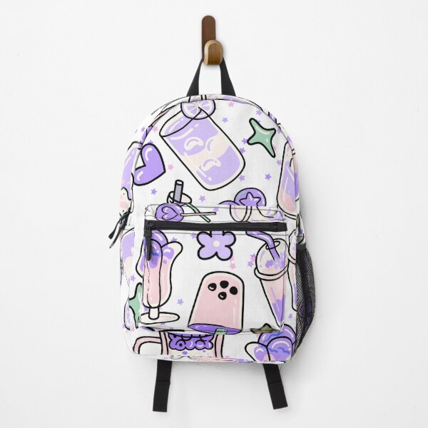 Item preview, Cute Doodled Drink Shop with Shakes, Caffee (purple) designed and sold by Dorina Larsdotter.