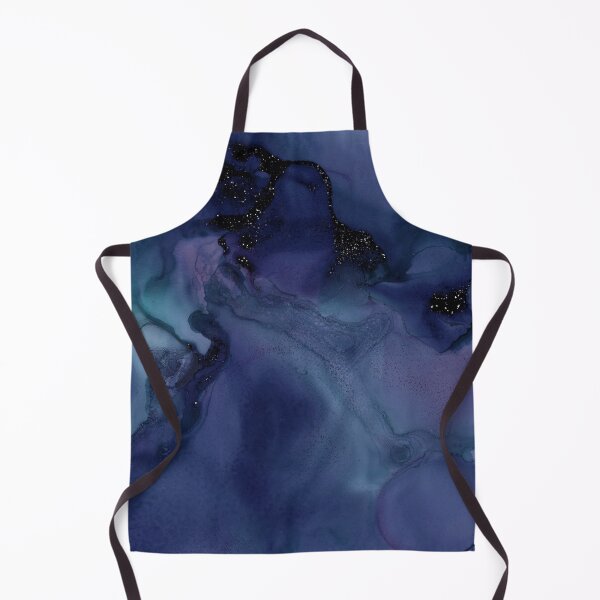 Item preview, Liquid Night Blue Ink Gem Luxury Agate Paint Marble Texture designed and sold by MysticMarble.