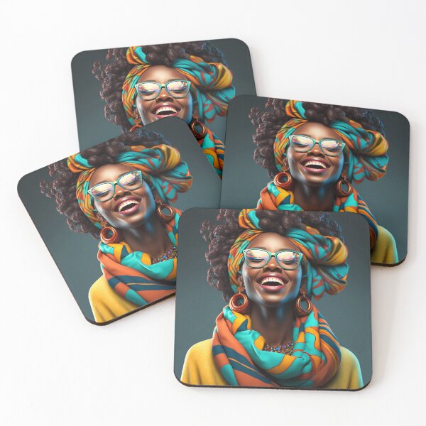 Item preview, Empowering Beauty: A Portrait of a Confident and Joyful Ebony Skinned Woman designed and sold by creative-maxim.