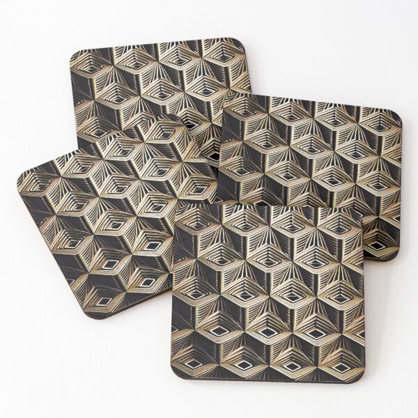 Item preview, Three Dimensional Line Pattern Digital Painting designed and sold by CodeAndColors.