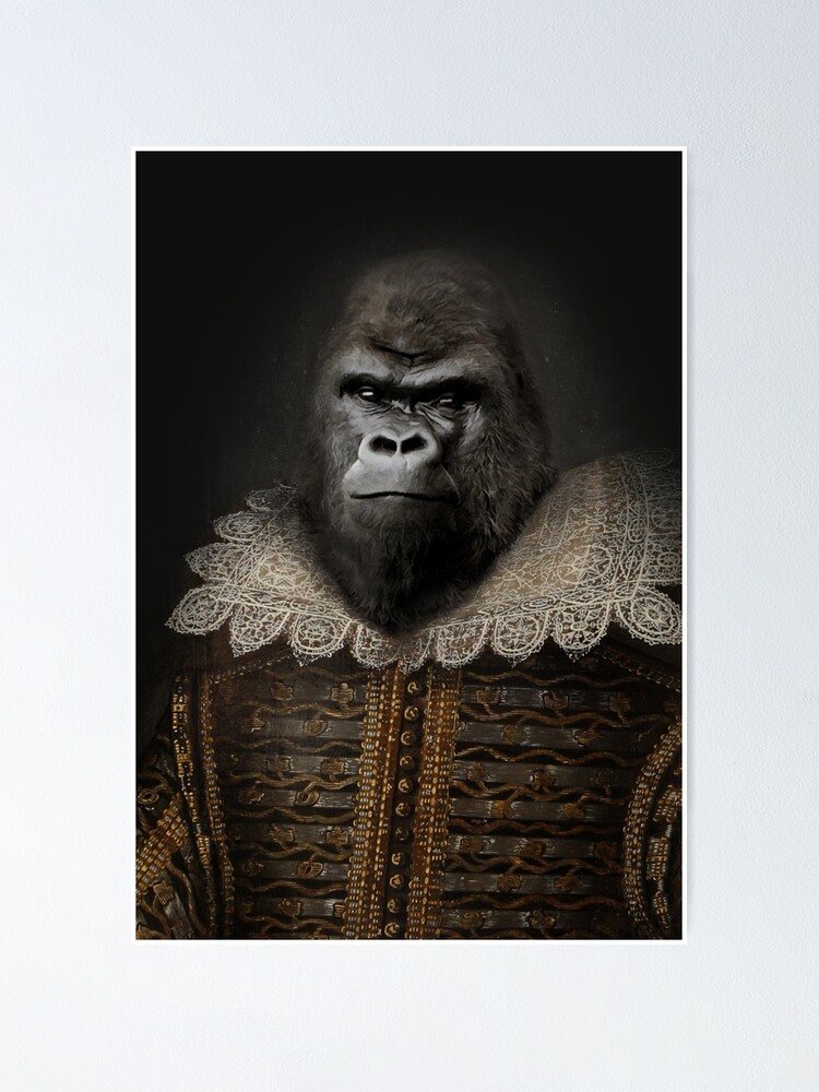 "William Gorilla" Poster by 24julien Redbubble