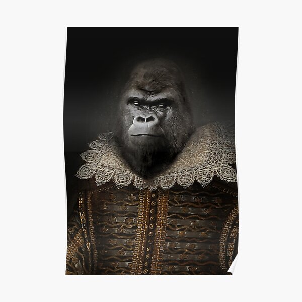 "William Gorilla" Poster by 24julien Redbubble