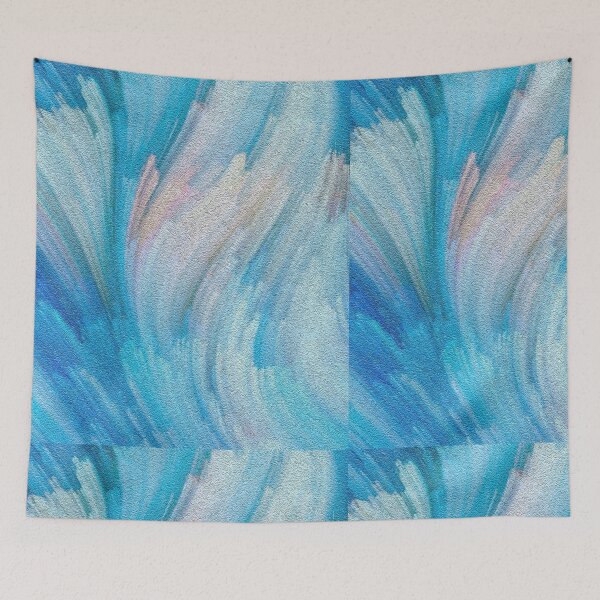 Item preview, Abstract : Brush Random Blue  designed and sold by HakiStoreMa.