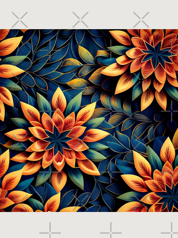 Thumbnail 6 von 6, Premium Oversized Pullover, Saturated Natural Pattern Digital Painting designt und verkauft von CodeAndColors.