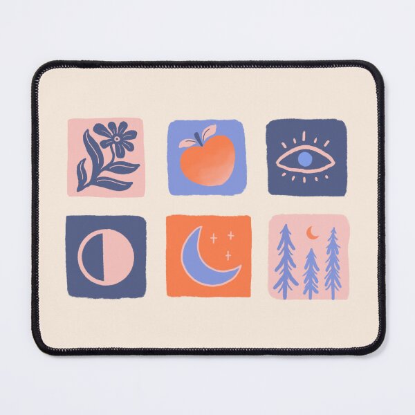 Item preview, Boho Icons Peach & Moon designed and sold by bloominglau.