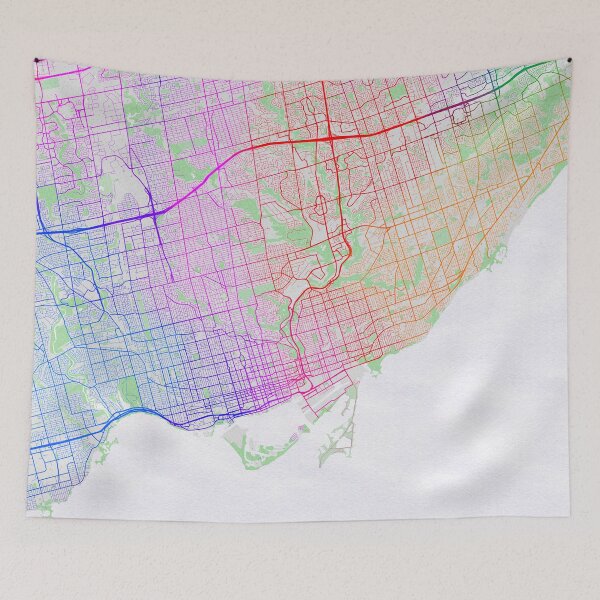 Item preview, Toronto City Map of Ontario, Canada - Colorful designed and sold by deMAP.