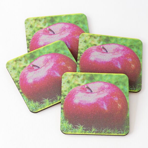 Item preview, "Red Apples Fruit on Grass" Cute Photo. Buy Now designed and sold by Health And Fitness Posts e-Store.