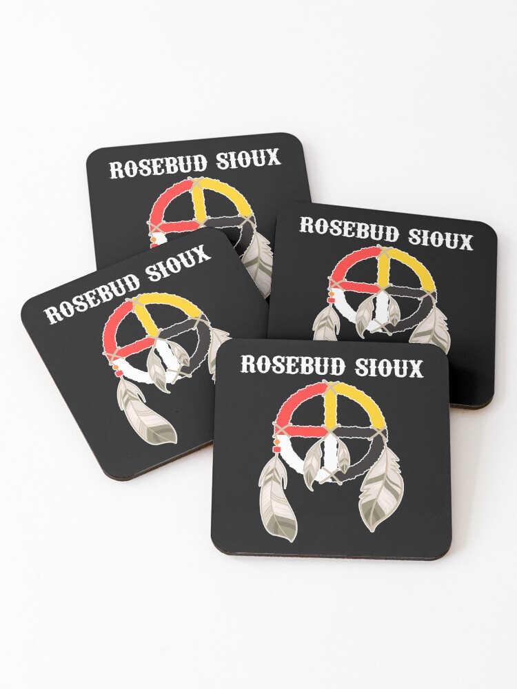Thumbnail 1 of 5, Coasters (Set of 4), Rosebud Sioux Tribe Native American Medicine Wheel designed and sold by MagicBoutique.