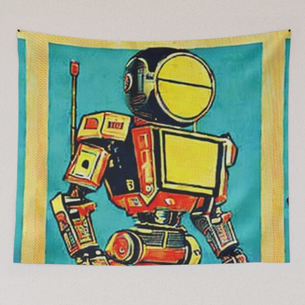 Item preview, A vintage robot from another world | retro aesthetic  designed and sold by spinolator.