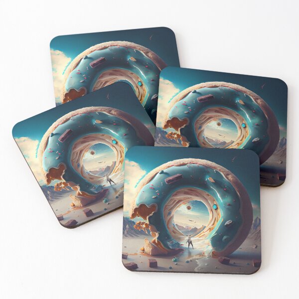 Item preview, Huge Donut Portal Landscape Digital Painting designed and sold by CodeAndColors.