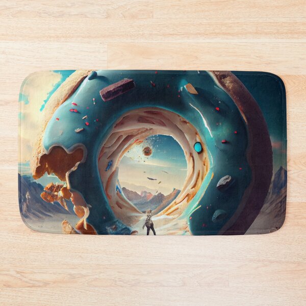 Item preview, Huge Donut Portal Landscape Digital Painting designed and sold by CodeAndColors.