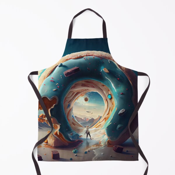 Item preview, Huge Donut Portal Landscape Digital Painting designed and sold by CodeAndColors.