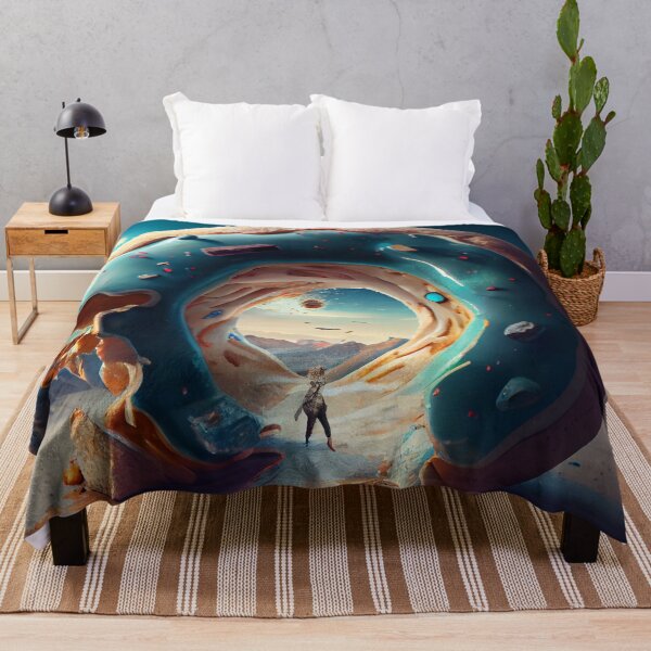Item preview, Huge Donut Portal Landscape Digital Painting designed and sold by CodeAndColors.