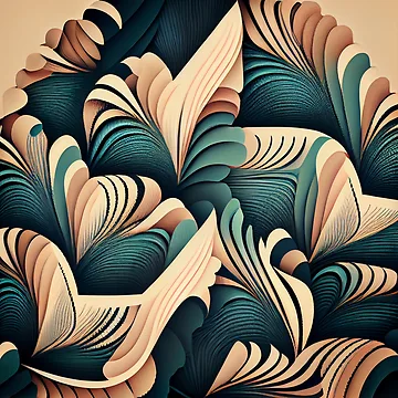 Artwork thumbnail, Calming Pattern Digital Painting by CodeAndColors