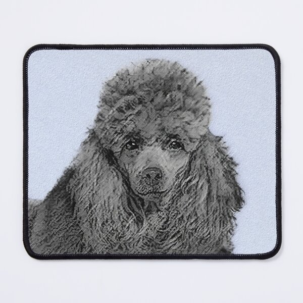 Item preview, Poodle Miniature Toy Black Dog Art designed and sold by alpendesigns.