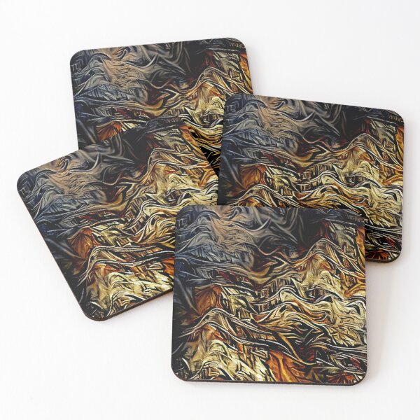 Item preview, Semi Abstract Dramatic Rough Coarse Extreme Pattern Digital Painting designed and sold by CodeAndColors.