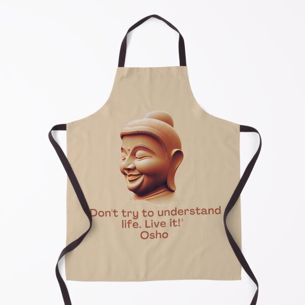 Item preview, Don't try to understand life. Live it! Osho Quote – AI generated image designed and sold by RetComly.