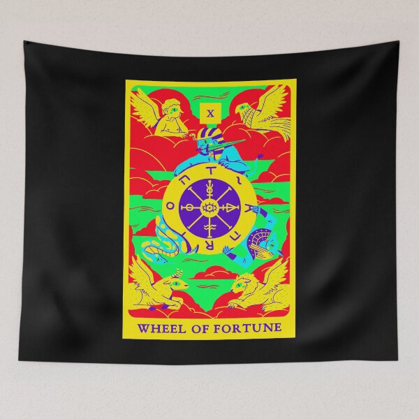 Item preview, The Wheel of Fortune Tarot Art designed and sold by Mindscyther.