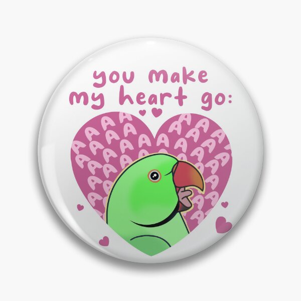 Item preview, You make my heart go AAAAA Green Ringneck designed and sold by FandomizedRose.