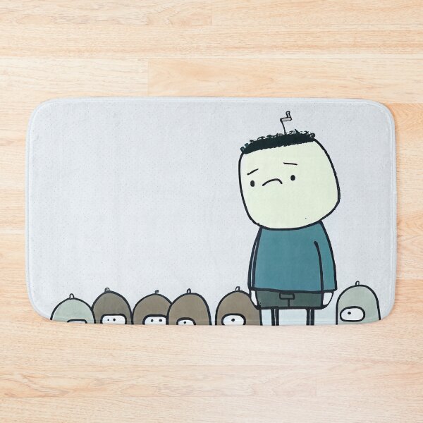Item preview, Upset Boy Hanging Out with Little Robots Digital Painting designed and sold by CodeAndColors.