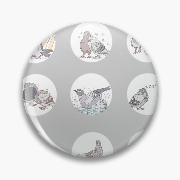 Item preview, Emotional Lives of Pigeons designed and sold by RiceDrawings.
