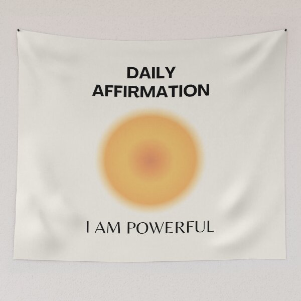 Aperçu de l'œuvre Affirmations quotidiennes, affirmations positives, positives, spirituelles, Aura Gradient Art créée et vendue par Magic Love Art Print.