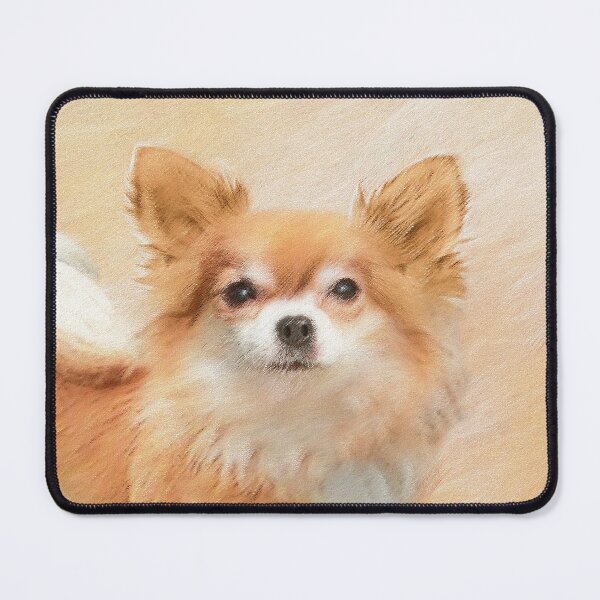 Item preview, Chihuahua Long-Haired Painting - Cute Original Dog Art designed and sold by alpendesigns.