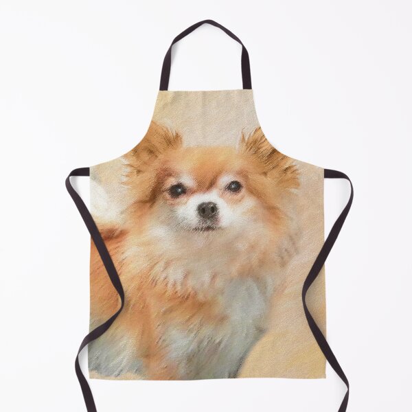 Item preview, Chihuahua Long-Haired Painting - Cute Original Dog Art designed and sold by alpendesigns.