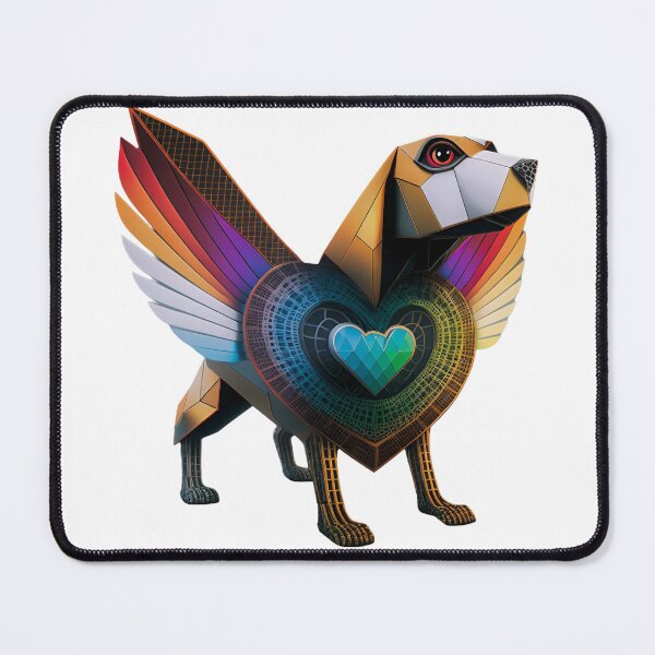 Item preview, Steampunk Art Deco Dog Bird Heart, Beagle #8 designed and sold by Synthetic-Intel.
