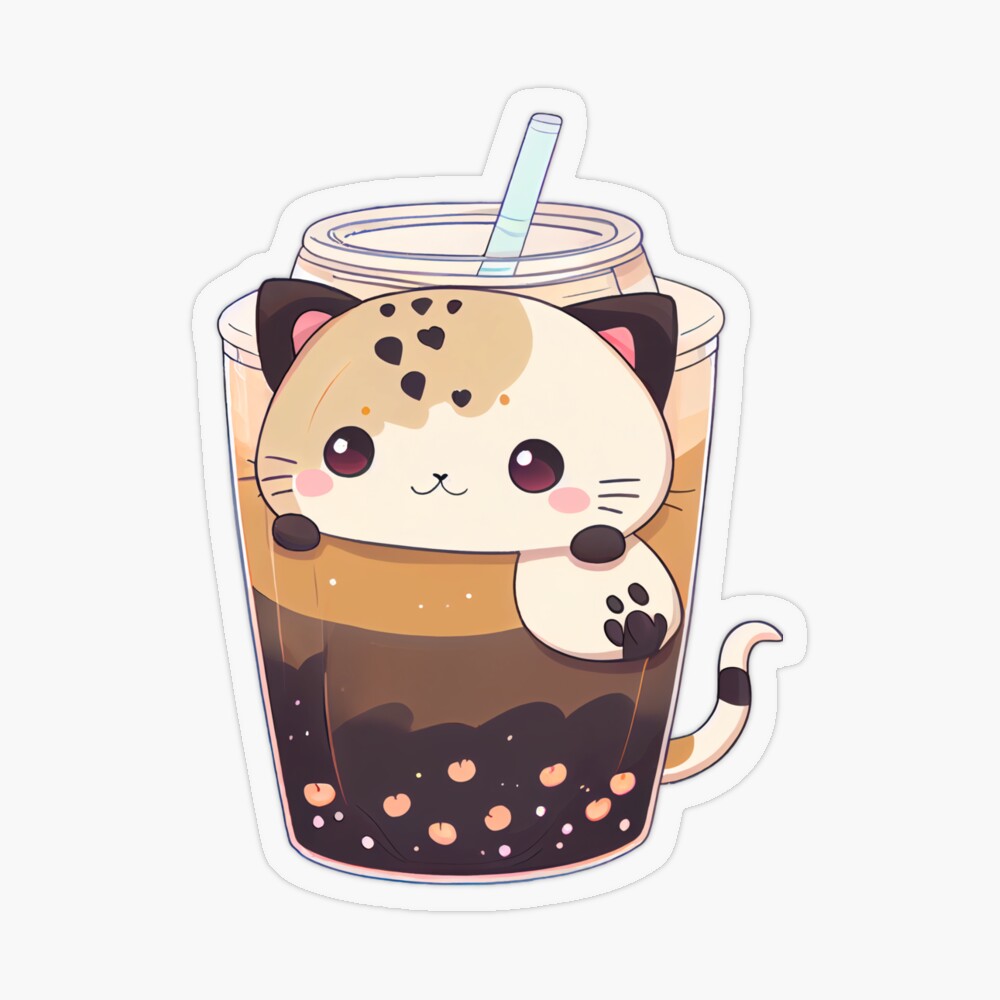 Cat Boba Tea Bubble Tea Anime Kawaii Neko T-Shirt Fleece Blanket by  DHBubble - Pixels