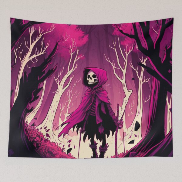 Item preview, Quirky Magenta Skeleton designed and sold by TheArtfulAllie.