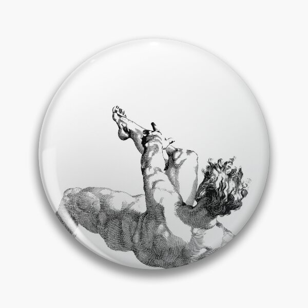 Item preview, falling man white big print. designed and sold by noomiprints.