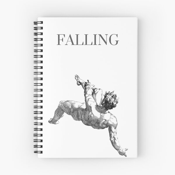 Item preview, falling man white big print. designed and sold by noomiprints.