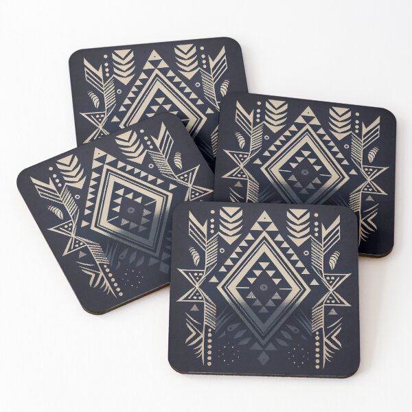 Item preview, Dark Tribal Aesthetic Stitched pattern Digital Painting designed and sold by CodeAndColors.
