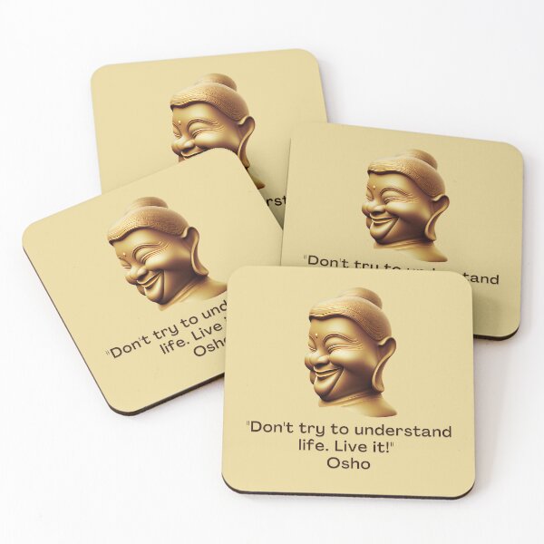Item preview, Don't try to understand life. Live it! Osho Quote – AI generated image designed and sold by RetComly.
