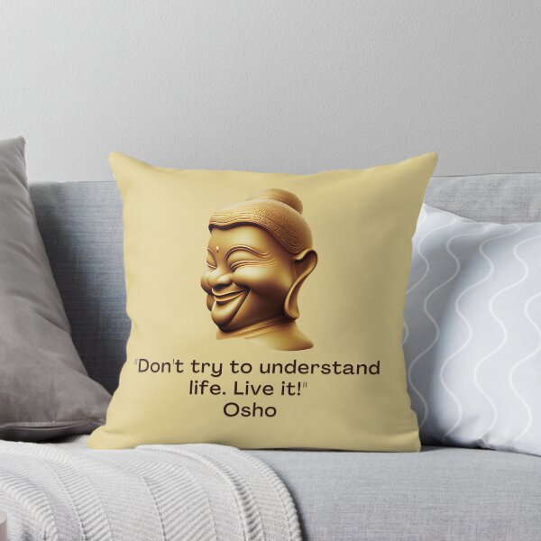 Item preview, Don't try to understand life. Live it! Osho Quote – AI generated image designed and sold by RetComly.