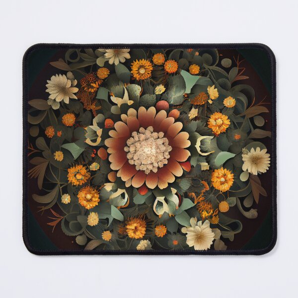 Item preview, Circular Floral Pattern Digital Painting designed and sold by CodeAndColors.