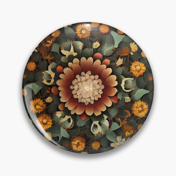 Artikelvorschau, Circular Floral Pattern Digital Painting entworfen und verkauft von CodeAndColors.
