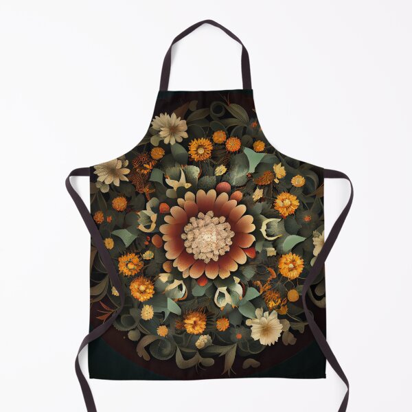 Aperçu de l'œuvre Circular Floral Pattern Digital Painting créée et vendue par CodeAndColors.