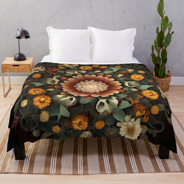 Item preview, Circular Floral Pattern Digital Painting designed and sold by CodeAndColors.