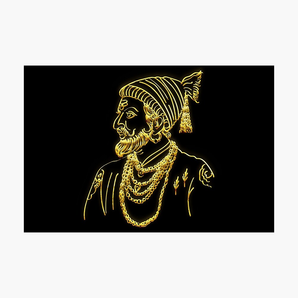 Sketch of Chatrapati Shivaji Maharaj Indian Ruler and a Member of the  Bhonsle Maratha Clan Outline, Silhouette Editable Stock Vector -  Illustration of chhatrapati, marathi: 213403978