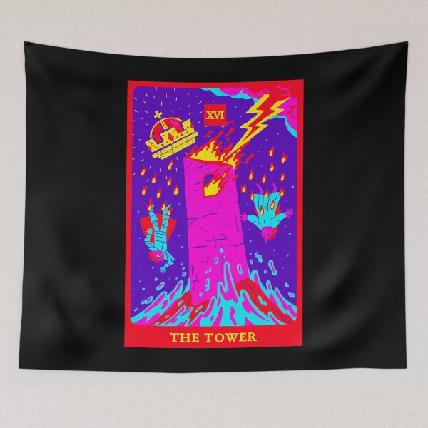 Item preview, The Tower Tarot Art designed and sold by Mindscyther.
