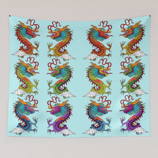 Item preview, Colorful Asian Dragons designed and sold by Anthony Seeker.