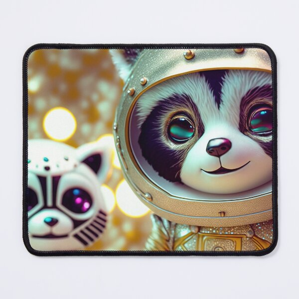 Item preview, Space racoons in space suit in glimmer sticker designed and sold by osssoconcept.