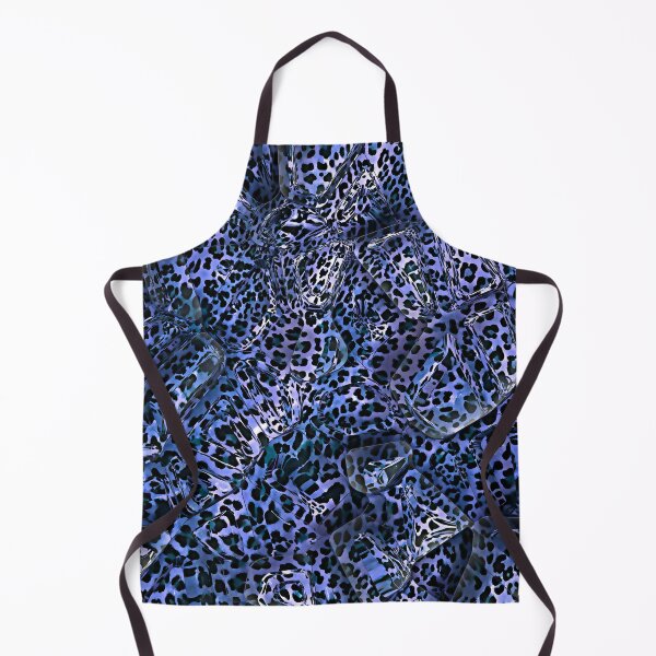 Item preview, Abstract geometric dark blue leopard texture design,Animal skin background designed and sold by oyonni design.