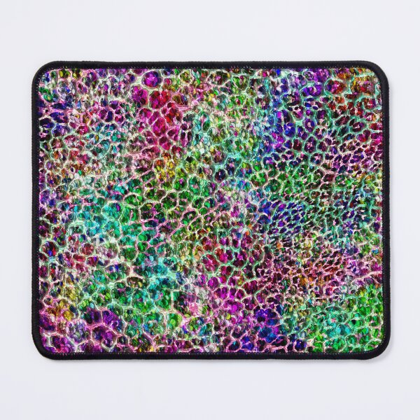Item preview,  Rainbow colors glitter leopard print design,Animal skin background designed and sold by oyonni design.
