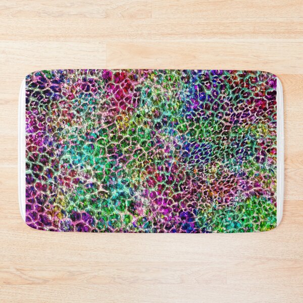 Item preview,  Rainbow colors glitter leopard print design,Animal skin background designed and sold by oyonni design.