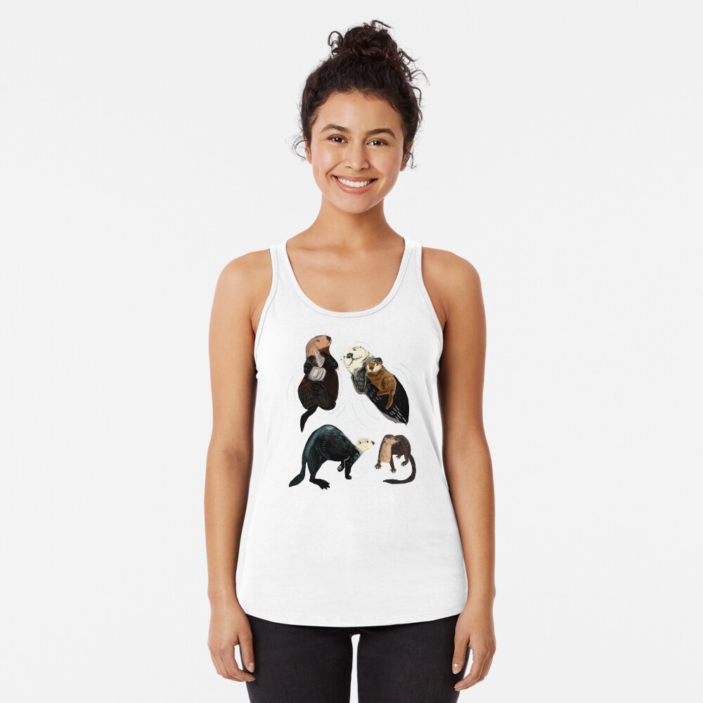 Vista previa del artículo con la obra «Camiseta con espalda nadadora», diseñado y vendido por belettelepink.